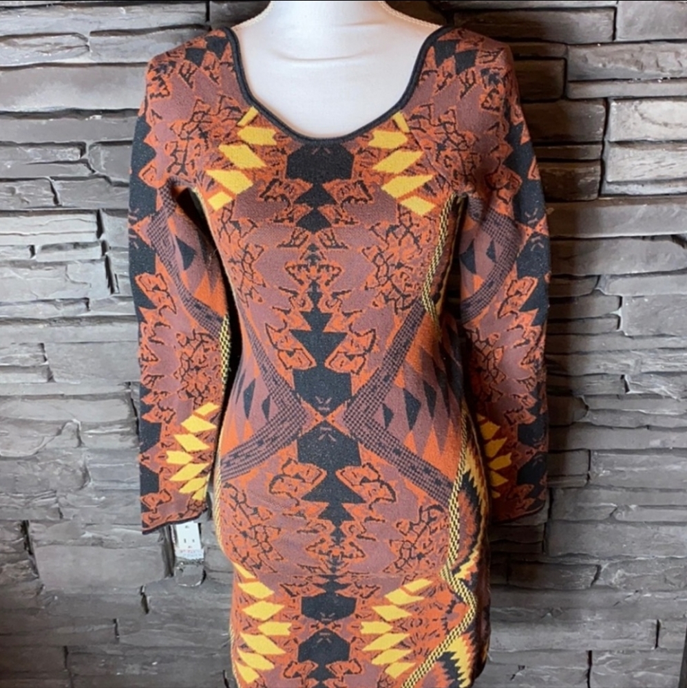 Free People Long Sleeve Sweater Dress Small